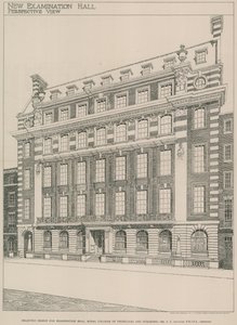 Diseño seleccionado para el Examination Hall, Royal College of Physicians and Surgeons de English School