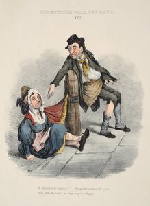 Selecciones de Seymour: No. 2, ¡Sarah, estás borracha! Estoy bastante avergonzado de ti. Bueno, ¿cuál es la diferencia, mientras seas feliz?, pub. c. 1840 de English School