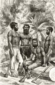 Aborígenes victorianos semi-civilizados, de 