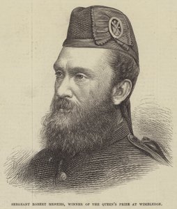 El Sargento Robert Menzies, ganador del premio de la Reina en Wimbledon