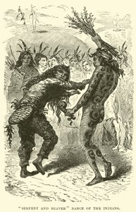 Danza de la serpiente y el castor de los indios de English School
