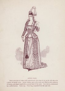 Ana Page en Las alegres comadres de Windsor de Shakespeare (litografía) de English School