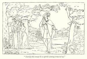 La Tempestad de Shakespeare; Fernando guiado por la canción de Ariel de English School