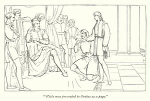 Noche de Reyes de Shakespeare; La presentación de Viola a Orsino