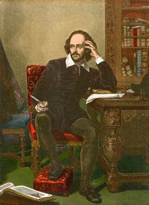 Shakspeare (grabado coloreado) de English School