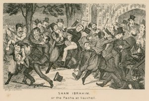 Sham Ibrahim o el Pachá en Vauxhall Gardens, Londres de English School
