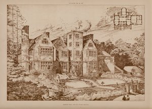 Shipton Hall (grabado) de English School