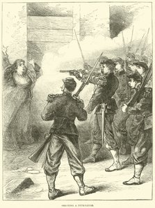 Fusilamiento de una petroleuse, mayo 1871 de English School