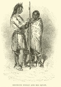 Indio Shoshone y su mujer de English School