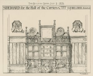 Aparador para el salón de la Compañía de Curtidores
