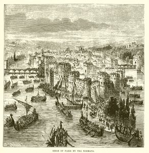 Sitio de París por los normandos de English School