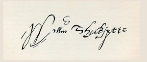 Firma de William Shakespeare, de 