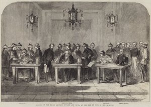 Firma del tratado entre Inglaterra y China en Tien-Tsin el 26 de junio de 1858 de English School