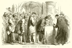 Firma del Pacto en Edimburgo, 1639