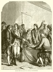 Firma de la declaración de independencia de Estados Unidos de English School