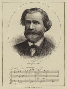 Signor Giuseppe Verdi (grabado) de English School
