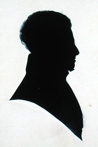 Silueta de GB, del álbum de recortes de Michael Faraday