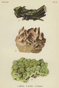 Silicatos, epidota, axinita, prehnita