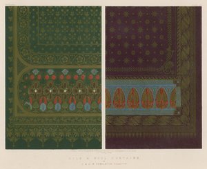 Cortinas de seda y lana por J. and J. S. Templeton, Glasgow de English School