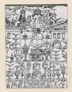 Plato de plata planeado como premios para la lotería de 1569 de English School