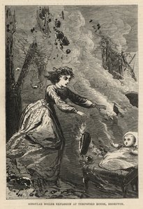 Explosión singular de una caldera en Tempsford House, Brompton de English School