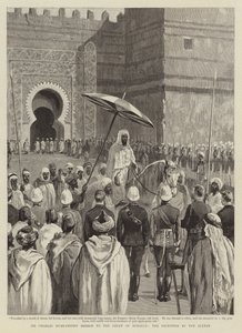 Misión de Sir Charles Euan-Smith a la corte de Marruecos, la recepción por el sultán de English School