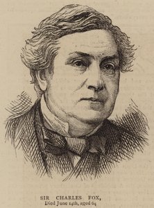 Sir Charles Fox (grabado) de English School