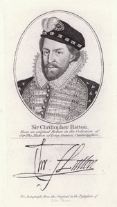 Sir Christopher Hatton, Lord Canciller de Inglaterra y favorito de la Reina Isabel I
