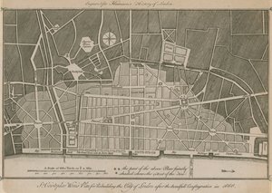 El plan de Sir Christopher Wren para reconstruir la Ciudad de Londres después del terrible incendio de 1666