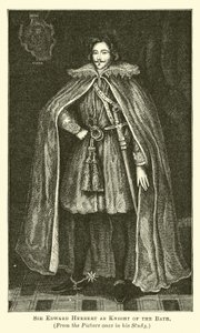 Sir Edward Herbert como Caballero del Baño de English School