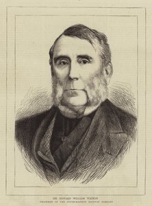 Sir Edward William Watkin (grabado) de English School