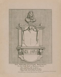 Monumento de Sir Edward Wynter, en la pared sur de la iglesia de Battersea de English School