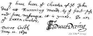 Sir Edwd Dering