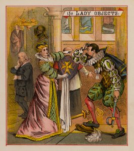 Sir Francis Drake y sus duendes (litografia en color)