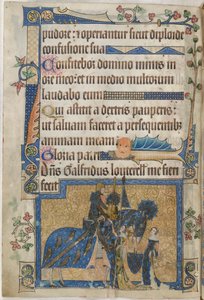 Sir Geoffrey Luttrell a caballo del 