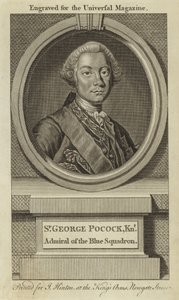 Sir George Pocock, Caballero, Almirante del Escuadrón Azul