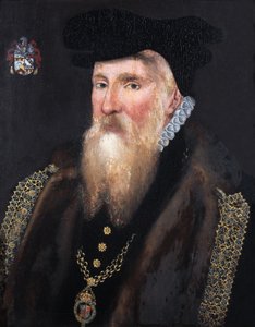 Sir Gilbert Dethick, Rey de Armas de la Jarretera de English School