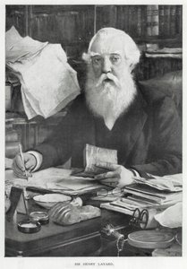 Sir Henry Layard (litografía) de English School