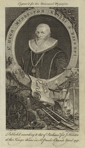Sir Hugh Myddelton, Caballero y Baronet de English School