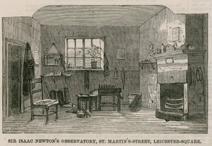 El Observatorio de Sir Isaac Newton, St Martins Street, Leicester Square, Londres