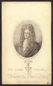 Sir James Wishart, almirante británico (grabado) de English School