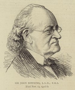 Sir John Bowring, LLD, FRS (grabado) de English School