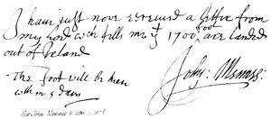 Sir John Mennes, n. 1598, m. 16701
