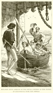 Sir John News llega al Postern del río de la Torre como embajador de los rebeldes de English School
