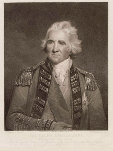 Sir Ralph Abercromby, Caballero de la Orden del Baño, c.1800 (grabado a puntos) de English School