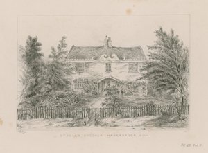 Cabaña de Sir Richard Steele, Haverstock Hill (grabado)