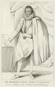 Sir Robert Cecil, Conde de Salisbury (grabado)