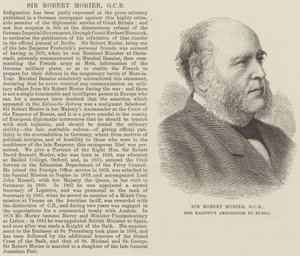Sir Robert Morier, GCB, Embajador de Su Majestad en Rusia de English School
