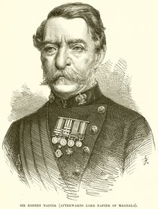 Sir Robert Napier (posteriormente Lord Napier de Magdala) de English School