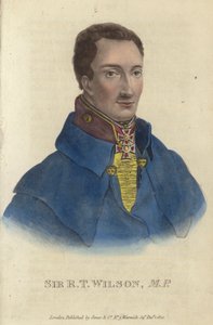 Sir Robert Thomas Wilson, soldado y político británico (grabado en color)